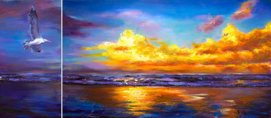 Sunset with Seagull